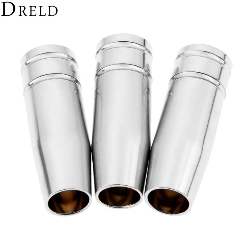 DRELD 3pcs MIG Welding Torch Conical Gas Nozzles Parts for MW 100 130 130A 135 MW 145 Welding & Soldering Supplies