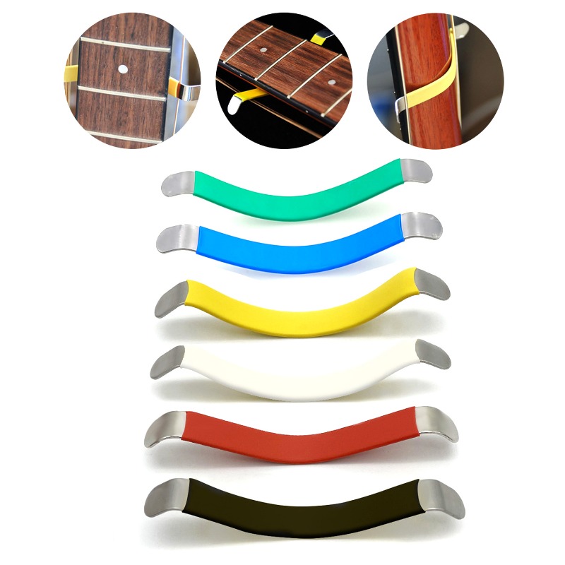 Esparcidores de cuerdas de guitarra, Kit de herramientas de cuidado Luthier para limpiar diapasón, instrumentos musicales, separador de bajo y guitarra, 2 uds.