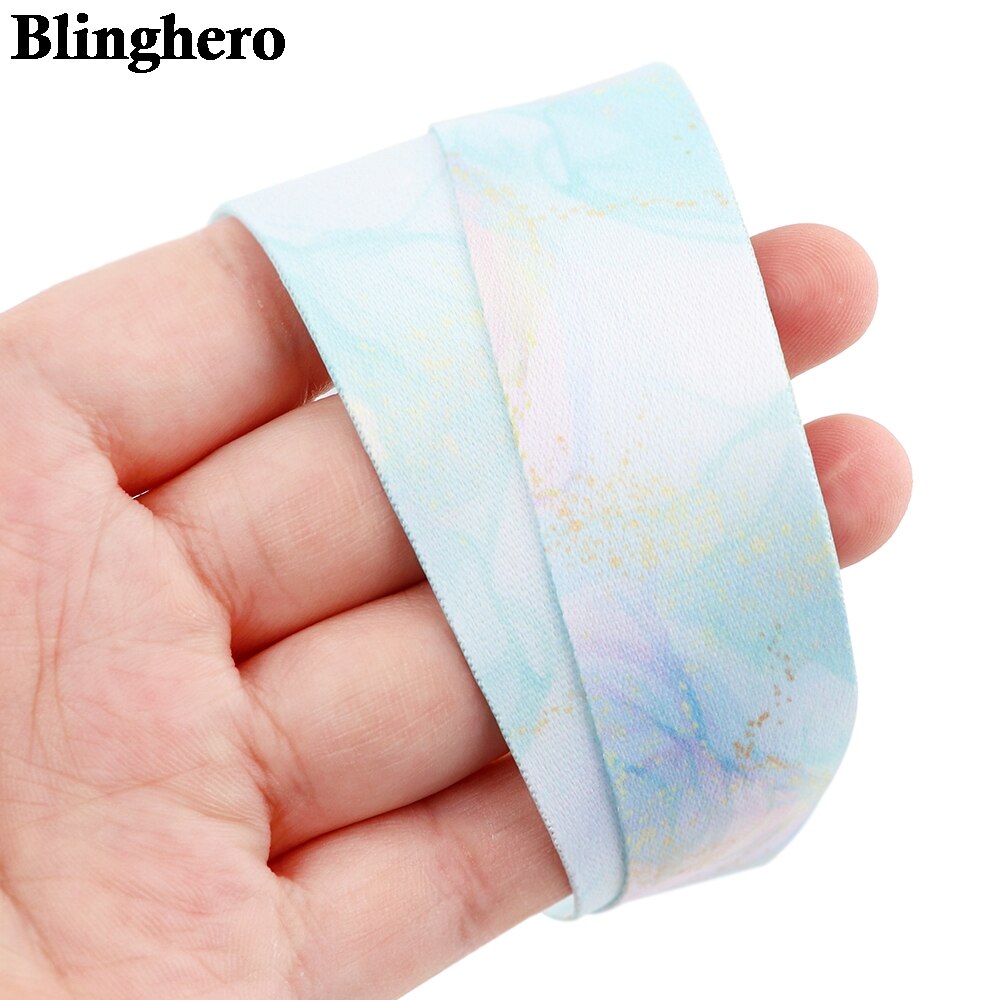 CB608 Marble Printing Neck Strap Keychain Lanyard For Keys Women ID Badge Holder Keycord DIY Hanging Rope Cell Phone Accessories