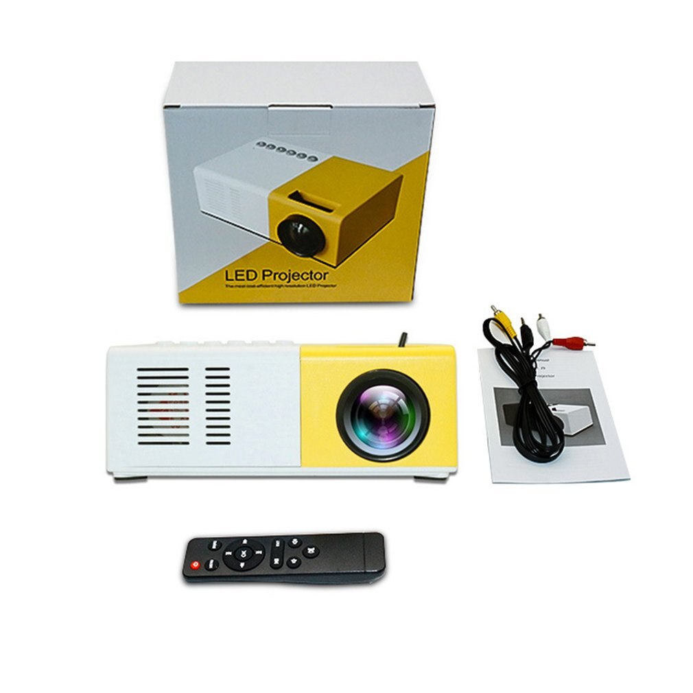 J9 bærbare miniprojektorer  hd 1080p miniledde projektorer hjemmekino av usb sd tf-kort usb bærbar lommebeamer pk  yg300
