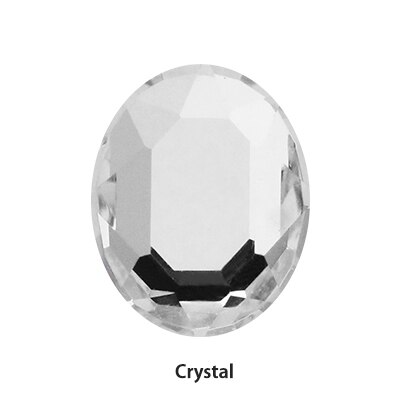 8x10mm Oval Nail Art Decorations Crystals Strass Flat Back Stones Rhinestones Applique Color Stone for Craft Dress Gymnastic Clo: Crystal