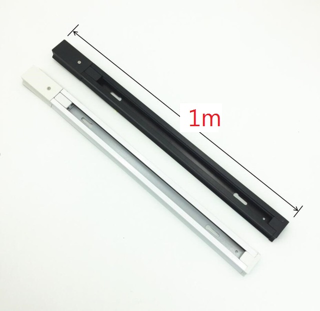 10 stücke FÜHRTE Schiene Track Leuchte Aluminium 1 meter 2 draht Anschluss System Tracks Leuchte 1 m schwarz weiß Universal Schienen