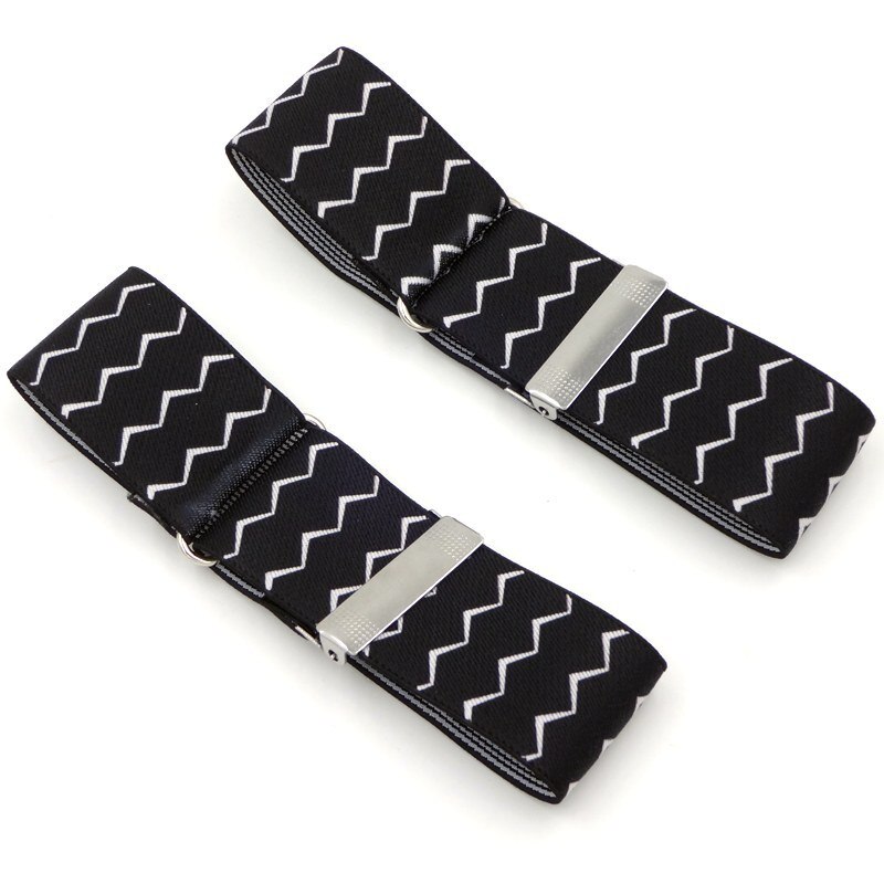 1 Pair Men Women Shirt Sleeve Holders Adjustable Armband Elasticated Sleeve Garters Accessories Business Sleeve Cuffs: 08