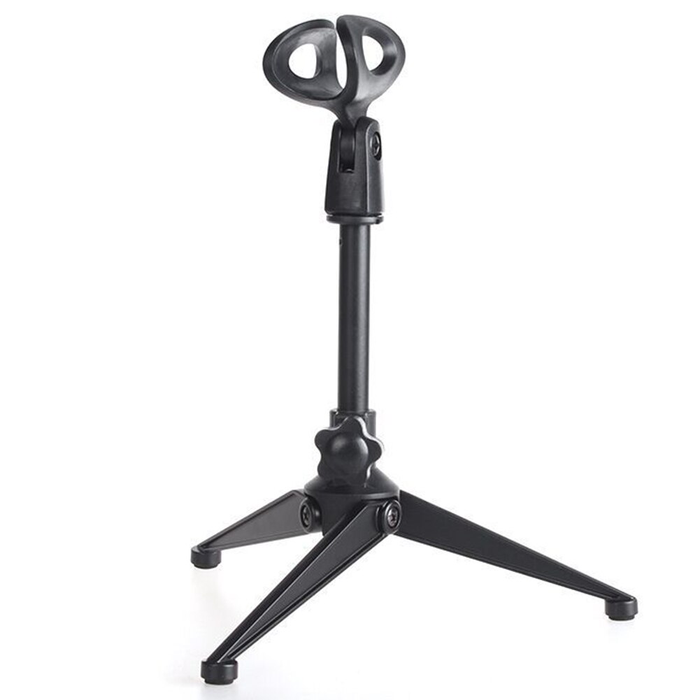 With Clamp Tripod Mount Adjustable Zinc Alloy Portable Lightweight Practical Compact Desktop Mini Bracket Microphone Stand Table