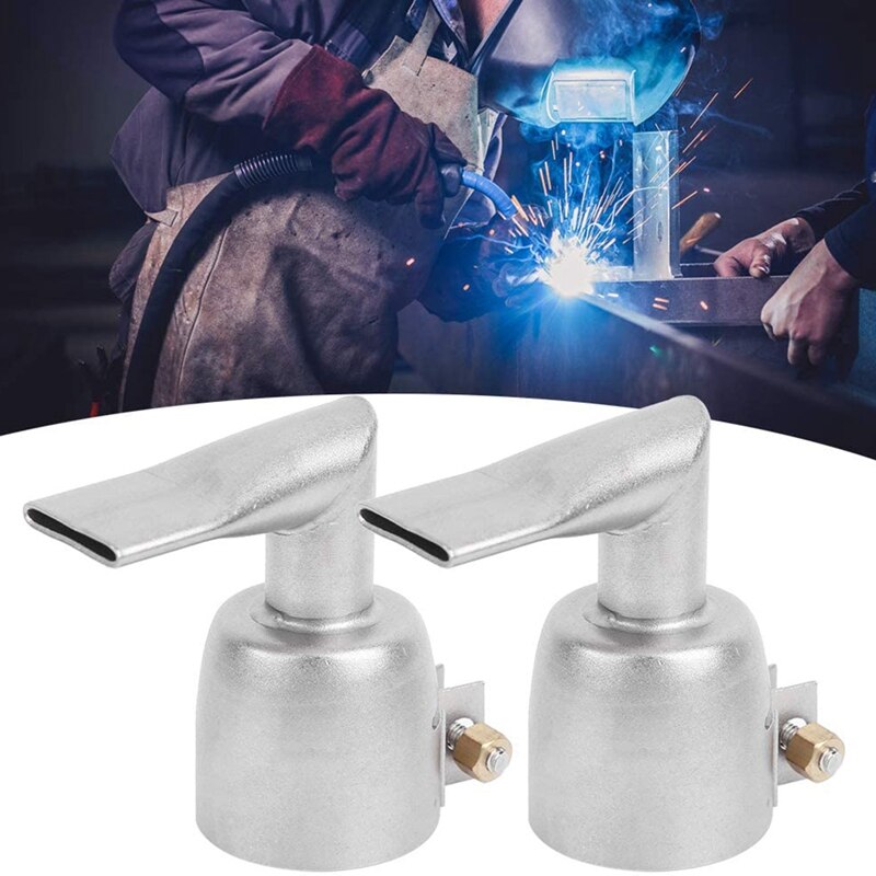 2Pcs 20 Mm 90 Degree Angled Wide Slot Weld Nozzle For Plastic Welding Nozzle Air Heat Tools