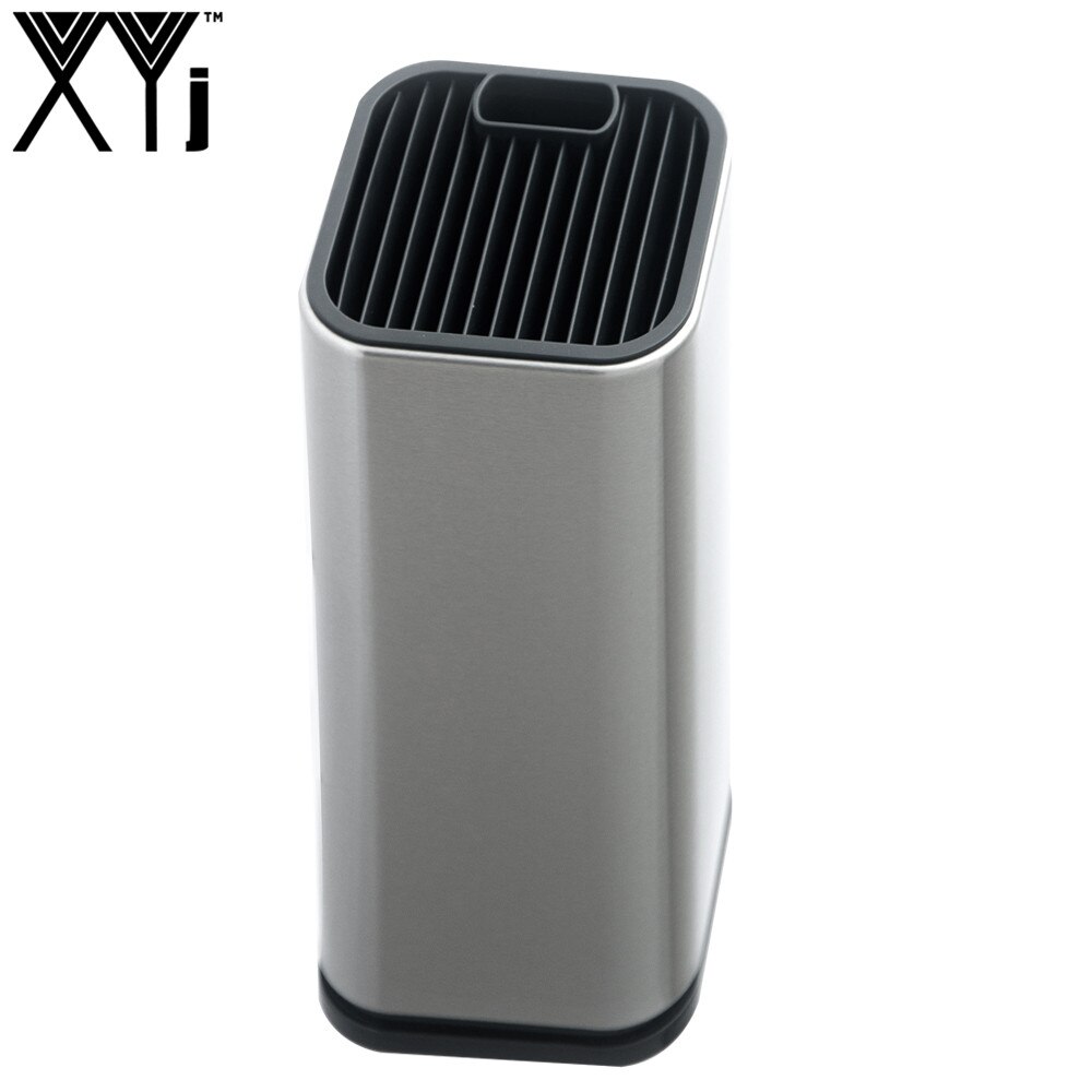 XYj Kitchen Knife Stand Stainless Steel Kitchen Knife Holder Knife Stand Multifunction Kitchen Shelf 8 inch Cooking Tool