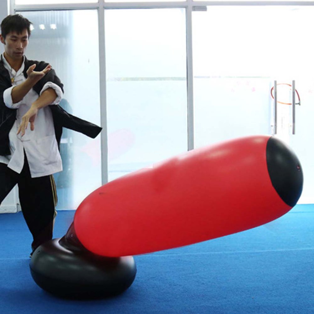 Funny Children Adult Lifelike Unique Funny Tumbler Toy Inflatable Boxing Toy Kick Fight Bag Punching Bag