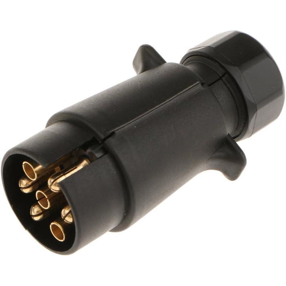 12V 12N Trailer 7 Pin Plug Round Wiring Tow Plastic Plug Car Accessories For Caravan Truck Boat Van Bus SUV: Default Title