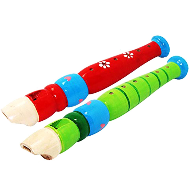 2 Stuks Geschikt Voor Kinderen Kleur Piccolo Fluit, Leren Ritme Instrumenten, Marine Baby Vroege Onderwijs Voor Voorschoolse Kind: Default Title