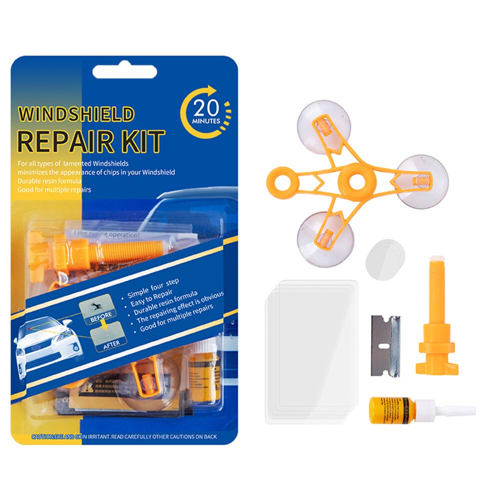 Car Windshield Repair Kit DIY Tools Auto Glass Repair for Vehicle Door Window Car Styling: english package