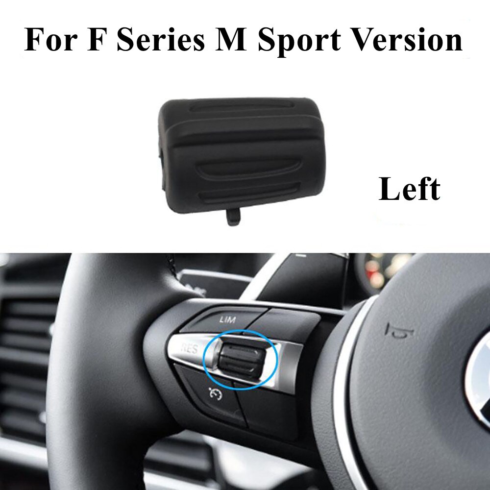 Bouton De Commande Volant Multifonction Gauche – ABS Noir – Compatible BMW Série 1/2/3/4/5/6/X/M