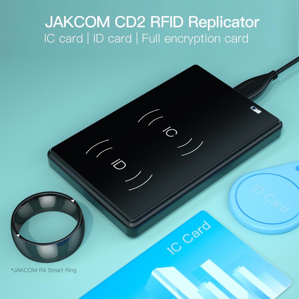 JAKCOM-Lector de tarjetas RFID CD2, mejor que la copiadora de llaves, lector de tarjetas rfid, escritor apk android, chip duplicador, 125khz