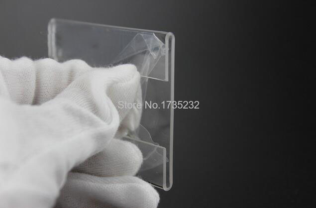 10X15cm 1.3mm Acrylic label sign tag price display rack shelf wall mounted desk adhesive label price sign holder label frame