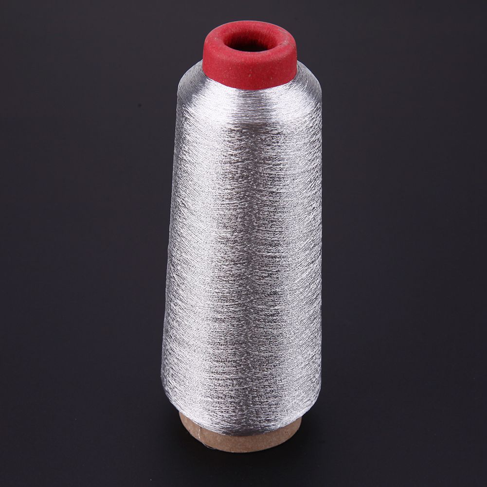 Computer Cross-stitch Embroidery Threads 3000M Sewing Thread Line Textile Metallic Yarn Woven Embroidery Line Silver
