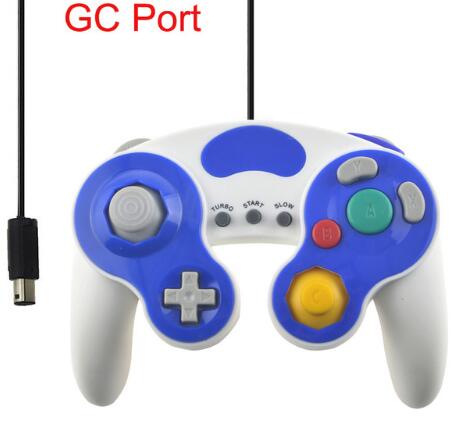 Top Wired Game Controller Gamepad Joystick forNGC NINTENDO GC Game Cube For Platinum fast ship: GC Blue white