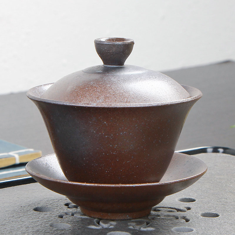 Kinesiska teservis turee gaiwan vintage lera tekoppar uppsättningar handmålade porslin kungfu teservis skål