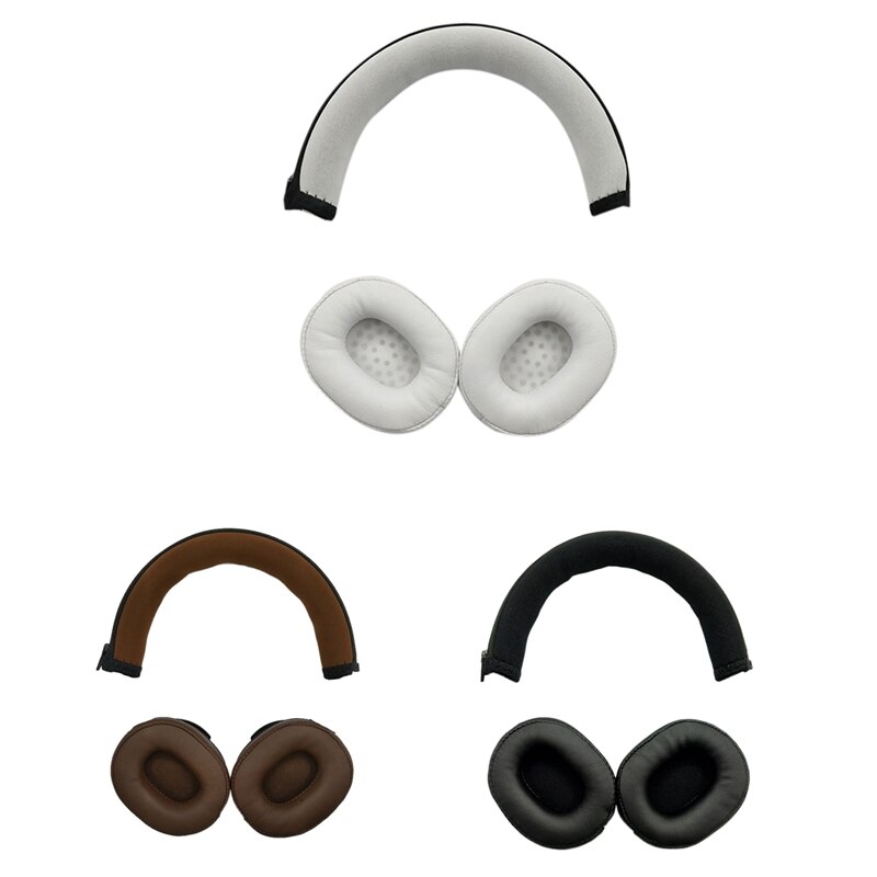 Headphone Sponge Leather Case Earmuffs Head Beam Protective Cover Cross Beam Pad for Audio-Technica ATH-SR5 SR5BT