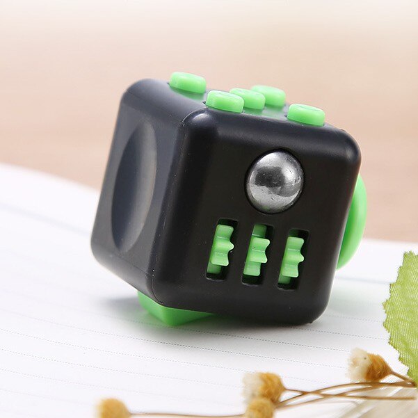 Finger Fidget Toy Anxiety Stress Relief Dice Sensory Toy For Adult / Kids Decompression Adhd Special Needs Autism Toy With Box: G