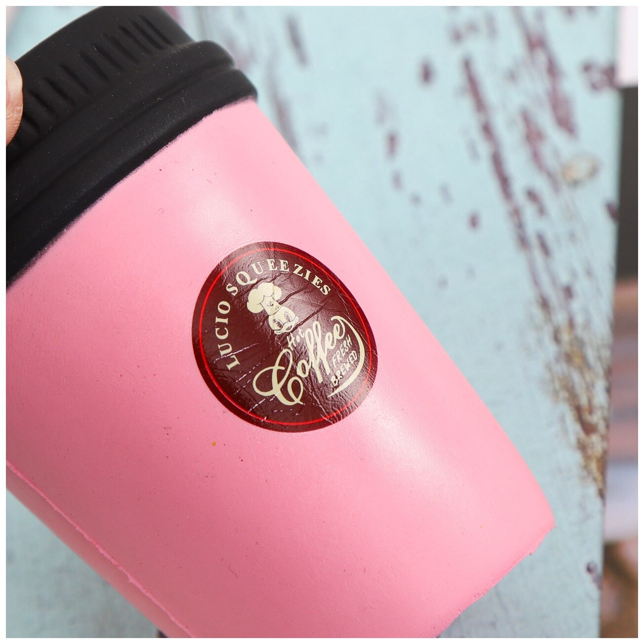 Softpusimulationkaffekopparlågstudsleksaker mobiltelefonremsnyckelkedja brödstressavlastare lågstigande bröd(siz