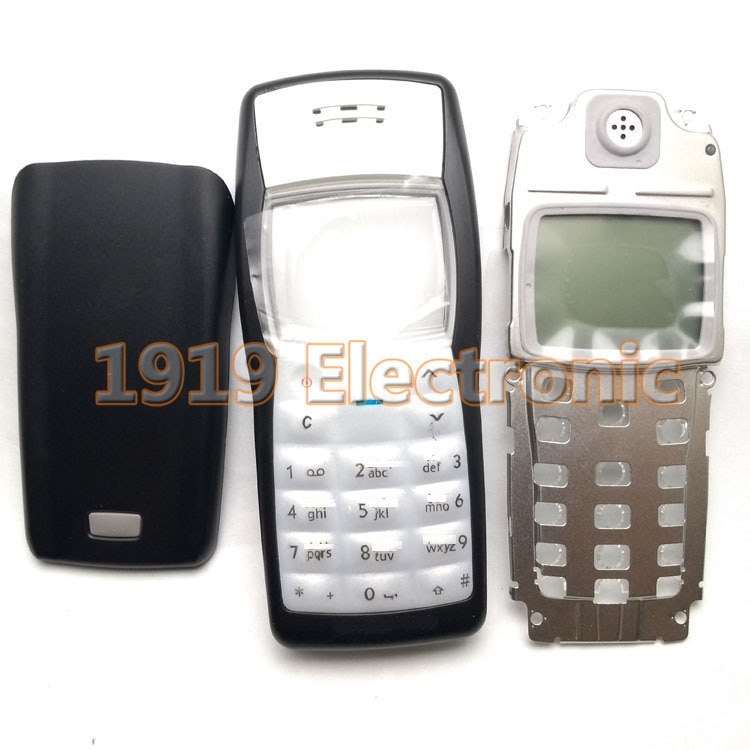 Phone Full Housing Cover Case with English Keypad With LCD Display Middle Frame For Nokia 1100