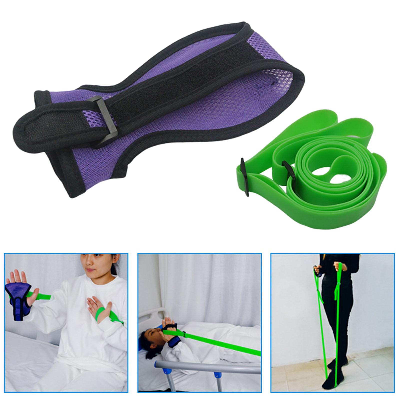 Arm Tension Training Belt Arm Resistance Band Portable Durable Fitness Belt for Stroke Hemiplegia Training Exercise with Golve