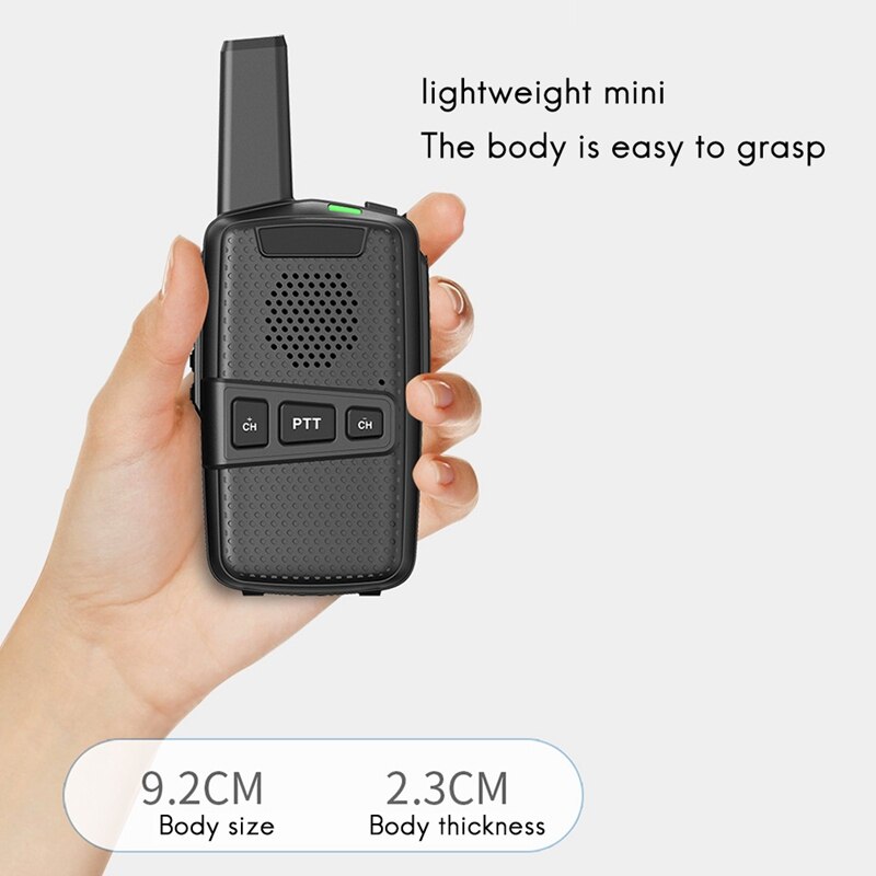 2 Pcs M2 Mini Walkie Talkie 16 Kanalen Uhf 400-470Mhz Usb Opladen Handheld Draadloze Kantoor Hotel Dineren walkie Talkie