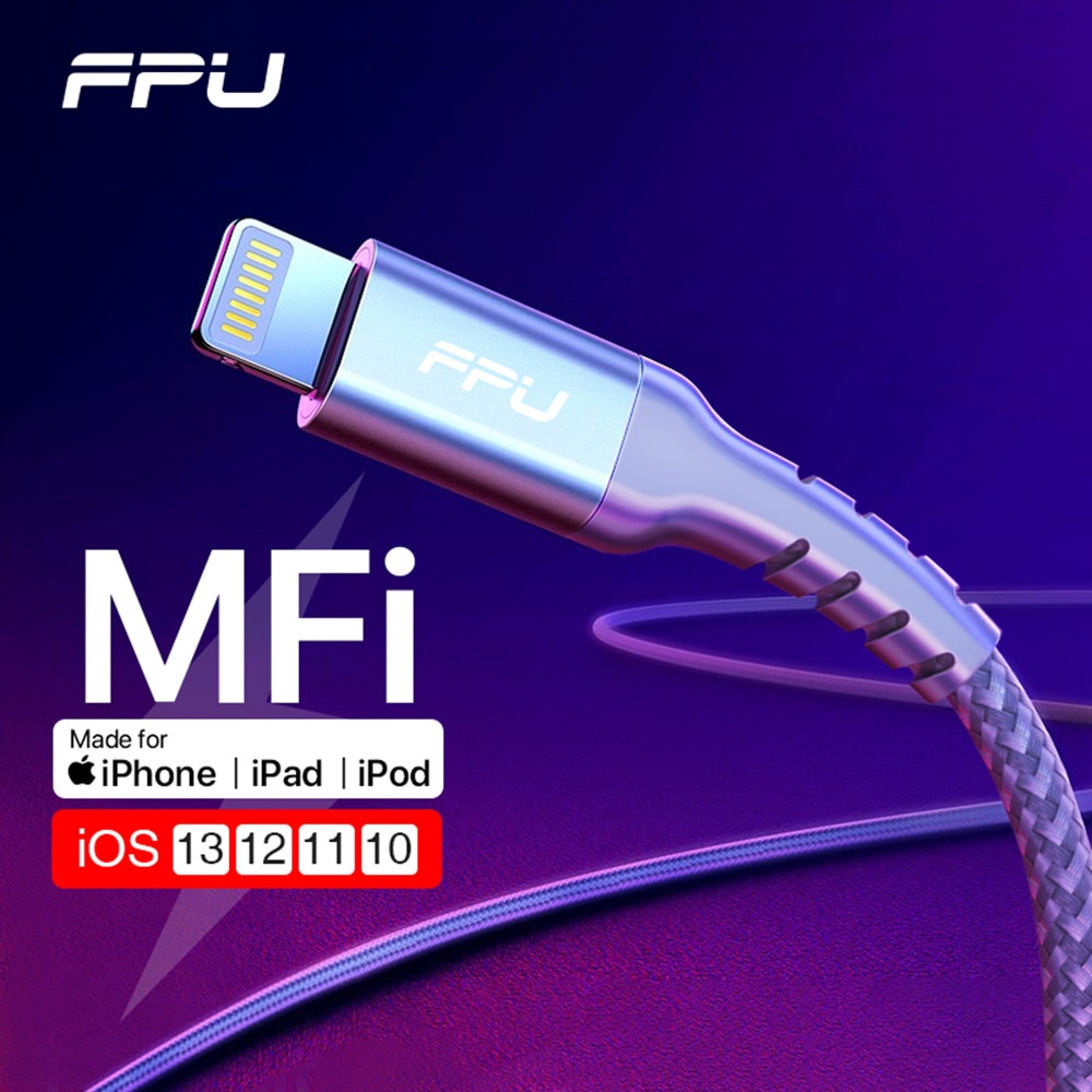 FPU MFi USB Blitz Kabel für iPhone 11 Profi Max XR XS X Schnelle Ladung Daten Draht Kabel für iPhone 8 7 6s Plus iPad Ladegerät Kabel