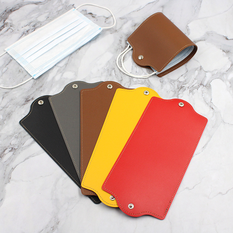 Mask Anti-pollution Temporary Storage Bag Portable Leather Storage Box Disposable Face Shield Save Container Masks Organizer