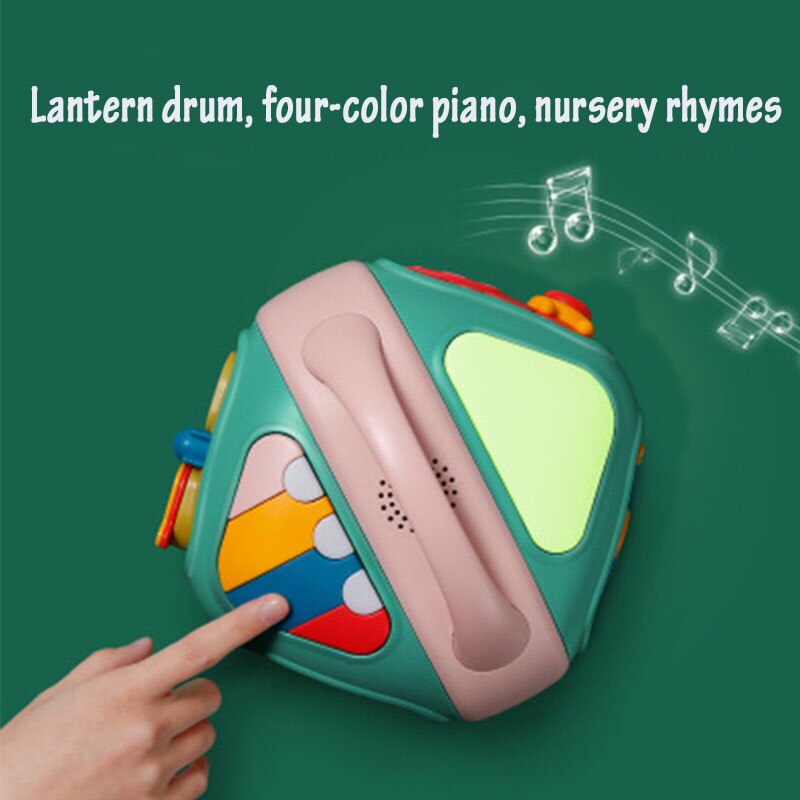 Multifunktionelt musikalsk legetøj toddler baby musik boks finmotorik færdighed læring uddannelse blok klassificering pædagogisk legetøj