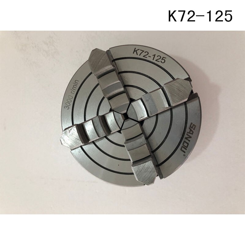 RU 54 Jaw scroll chuck K72-125 Lathe Chuck 125mm Four-Jaws 5'' Manual Chuck for CNC Clathe Fixture