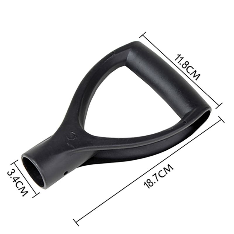 Plastic Grip Sneeuw Schop Handvat Vervanging T / D Vormige, Schop Grip Handvat, 33Mm/34Mm Binnendiameter Voor Graven Harken Gereedschappen