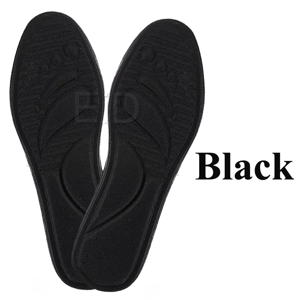 EiD Orthotic Insoles Massage Flat Feet Arch Support Memory Foam Plantillas Fascitis Shoe Pad Orthopedic Foot Insert Insole Pads: Black / S EU 35-40