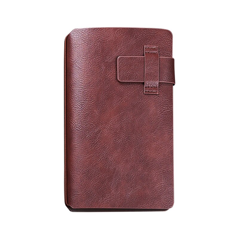 Portable Office Stationery Planner,Cute A6 Leather Mini Travel Schedule Diary Bullet Journal Notebooks Brown