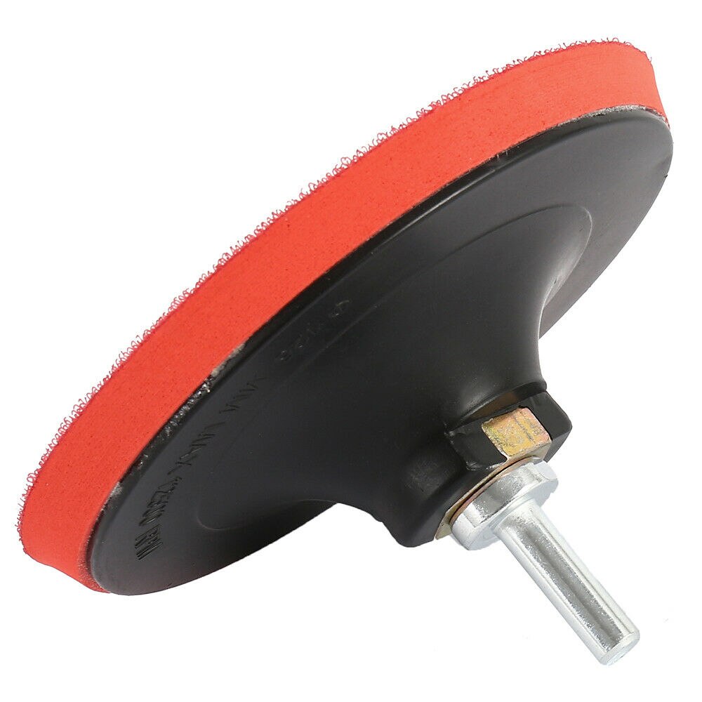 10 Pcs 125mm Sandpaper Round Shape Sanding Discs Hook Loop With Backing Pad Drill Adaptor For Polishing Cleaning Tools