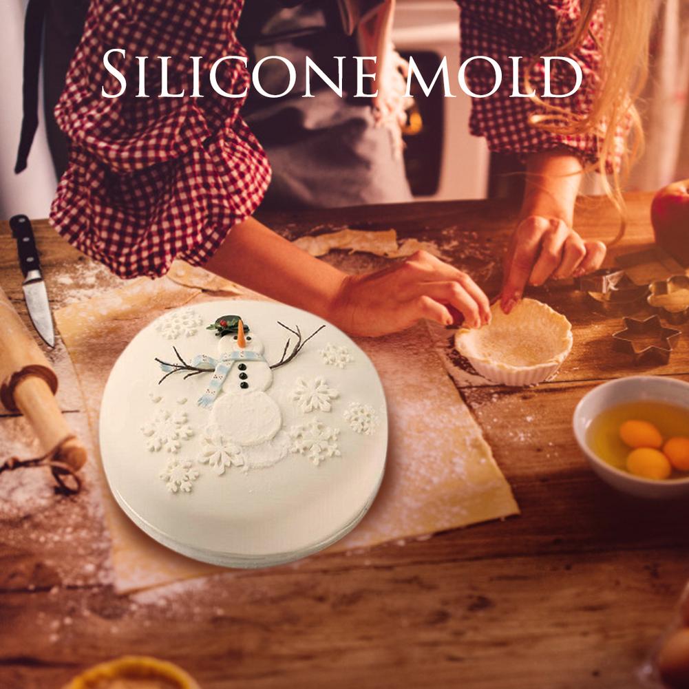 Silikon bilden Weihnachten thematisiert Kuchen Dekoration Schneemann Schokolade Chip, Der bilden Küche Backen Werkzeuge