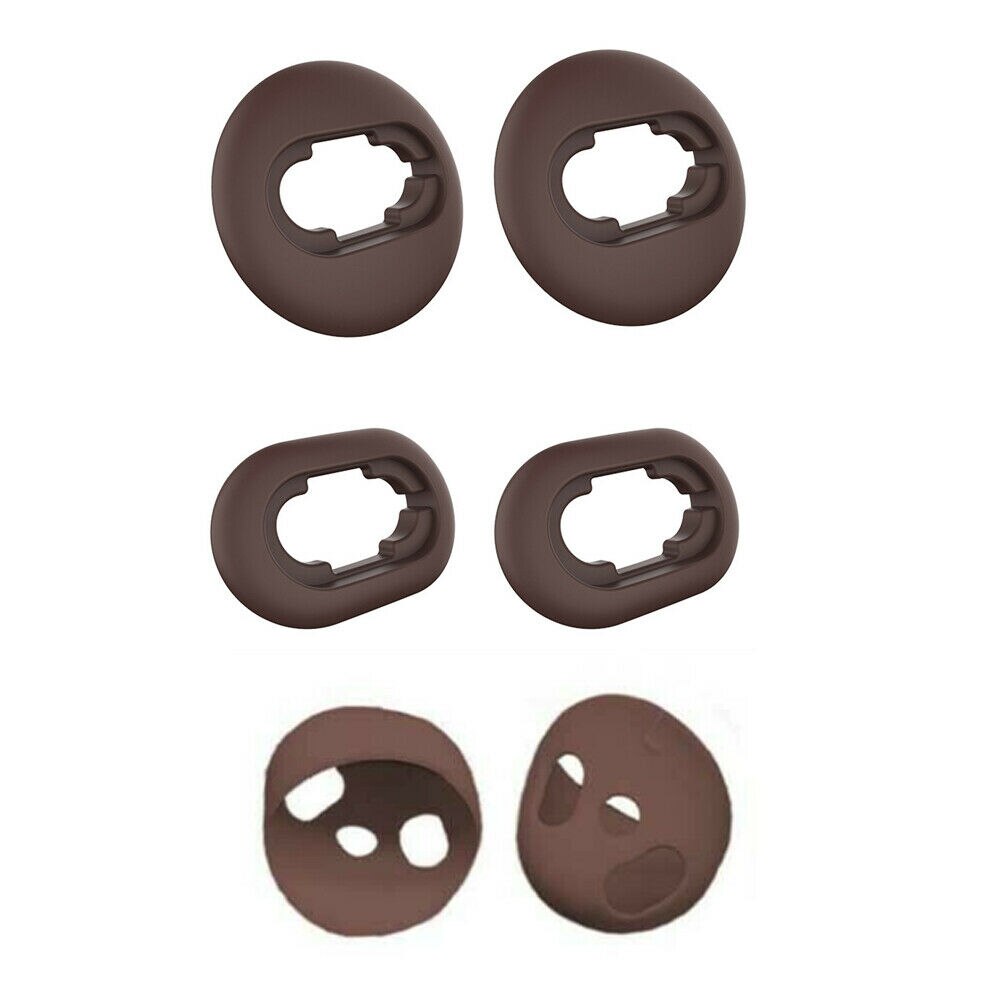 Silicone Ear Tips for Samsung Galaxy Buds live Eartips True Wireless Earbuds Tips Earplugs Earphone Silicone Case Ear Cap: brown 3Pairs