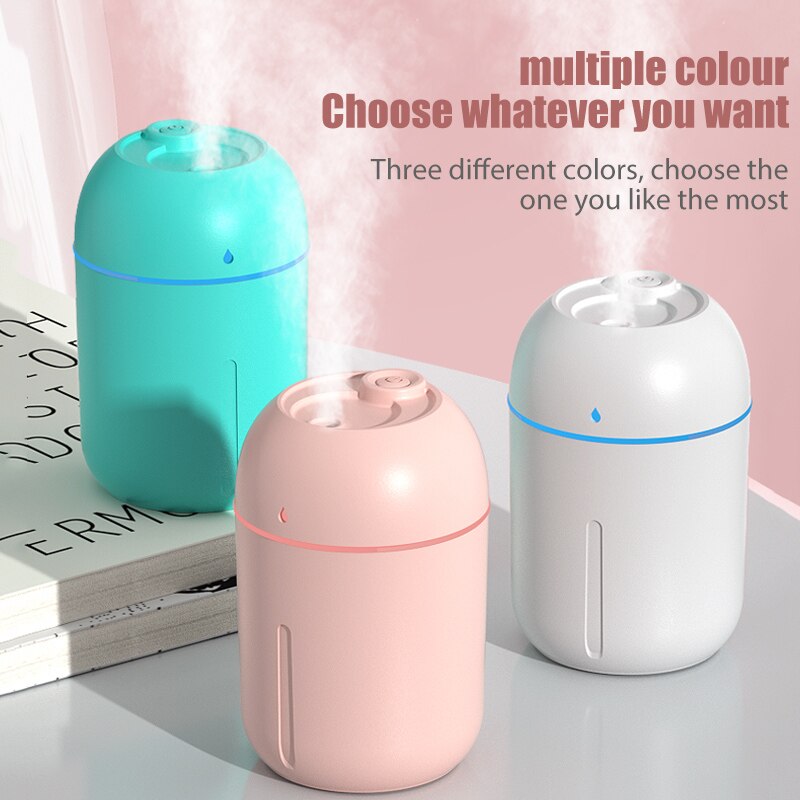 Large Capacity Humidifier Household Bedroom Oil Air Aromatherapy 330ML Purification Sprayer Water Replenishing Instrument type-c