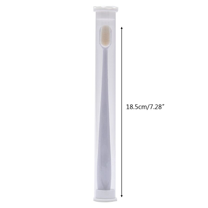 1Pc Nano Ultra-Fijne Wave Tandenborstel Zachte Haren Volwassen Kind Met Pvc Dental Wh T5EC