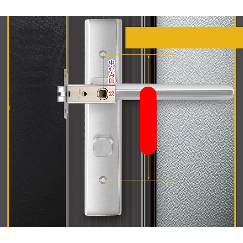 Kamer Lock Enkele Tong Slot Lichaam, Marge 50Mm, Deurslot Reparatie Onderdelen, Bathroon Deur Hardware