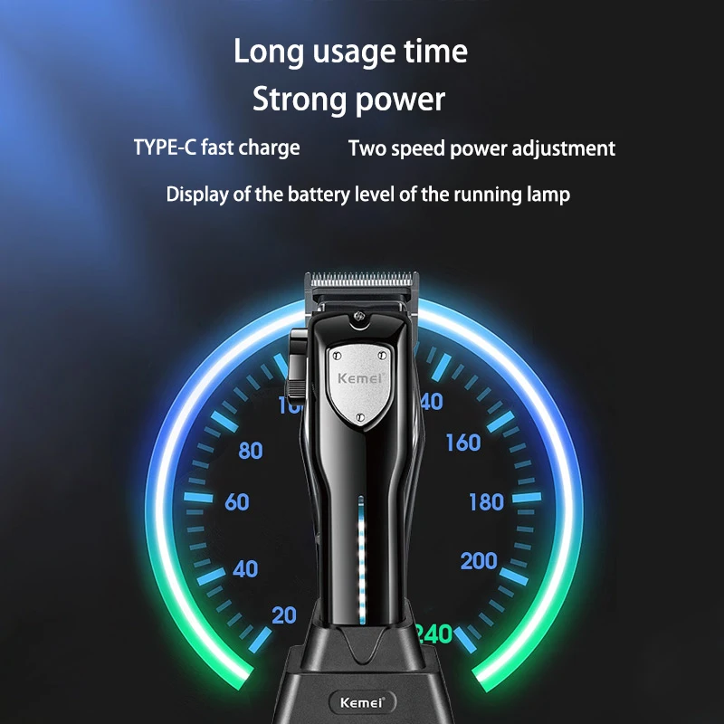Kemei Hair Clipper Kit, Electric Shaver, Male Hair Cutting Machine, Men's Trimmer Machine, KM-2299, KM,KM-5083