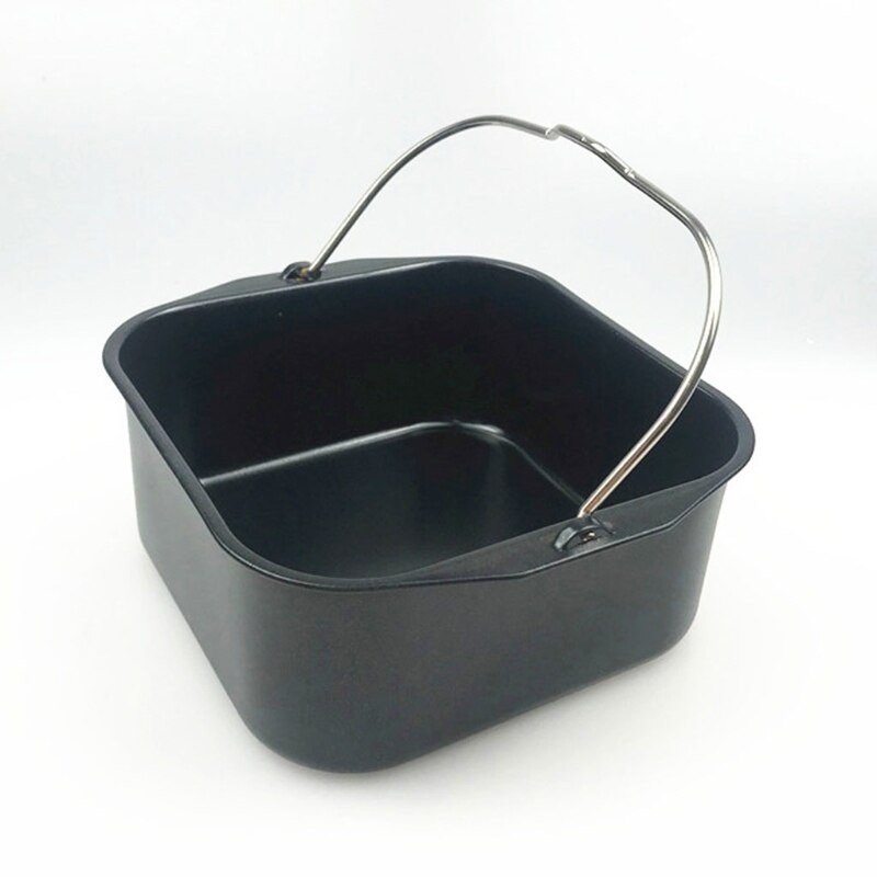 5 Pcs 6" Square Air Fryer Cake Bucket Baking Pan Accessories Home Kitchen Bar Supplies Practical Cookware Set