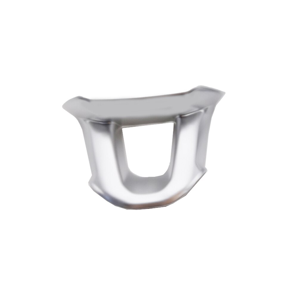 Pegatinas de embellecedor de botones para Peugeot, accesorios de decoración de cubierta de volante para Peugeot 208 -: Matte Silver
