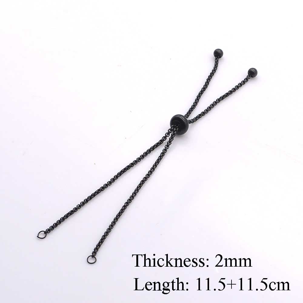 5 uds. De acero inoxidable DIY caja redonda cadena para mujeres pulsera joyería de DIY cadena al por mayor aceptar pedidos OEM