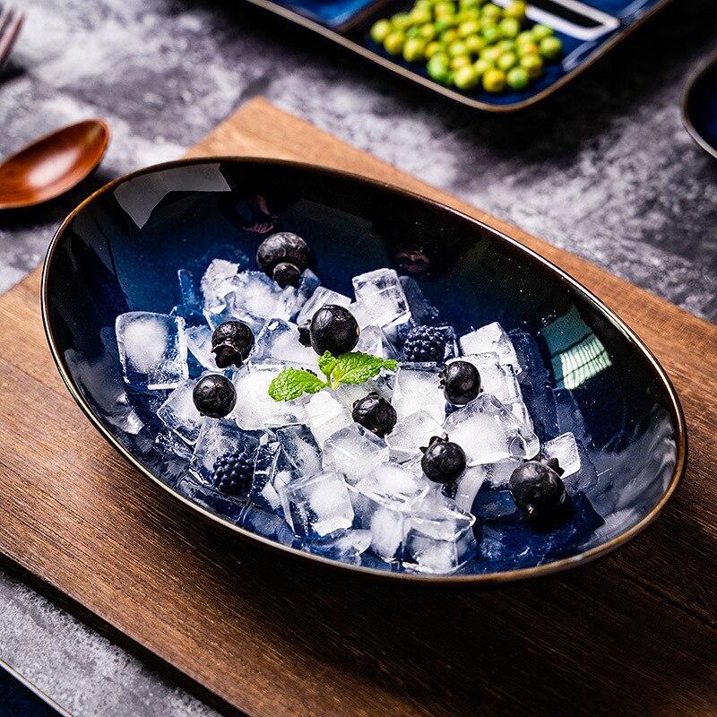 Dinner plate ceramic tableware set afternoon tea snack dessert outdoor party dinner plate family restaurant supplies plate set