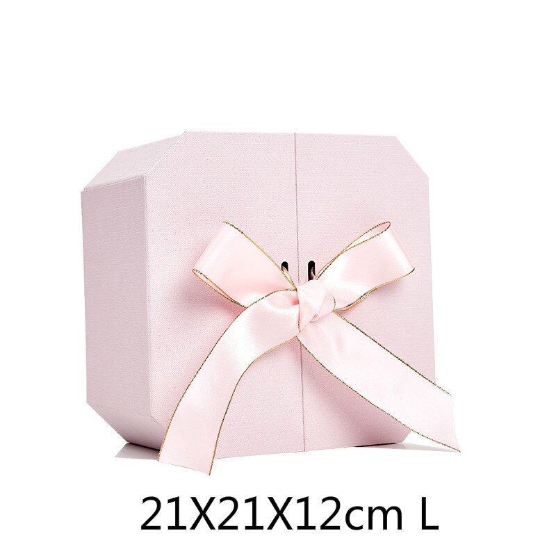 Octogonal caixa de presente sacos de papel para presentes caixa de flor de casamento caixa de doces embalagem de presente suprimentos de festa de aniversário decorações: PK L