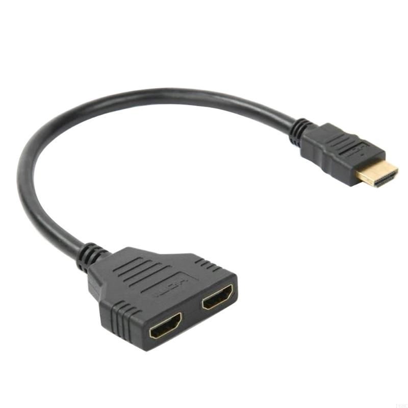 920L 1 Male to Two Female 1 to 2 Way Splitter Adapter Cable for HDTV Support Two TVs 11.8in
