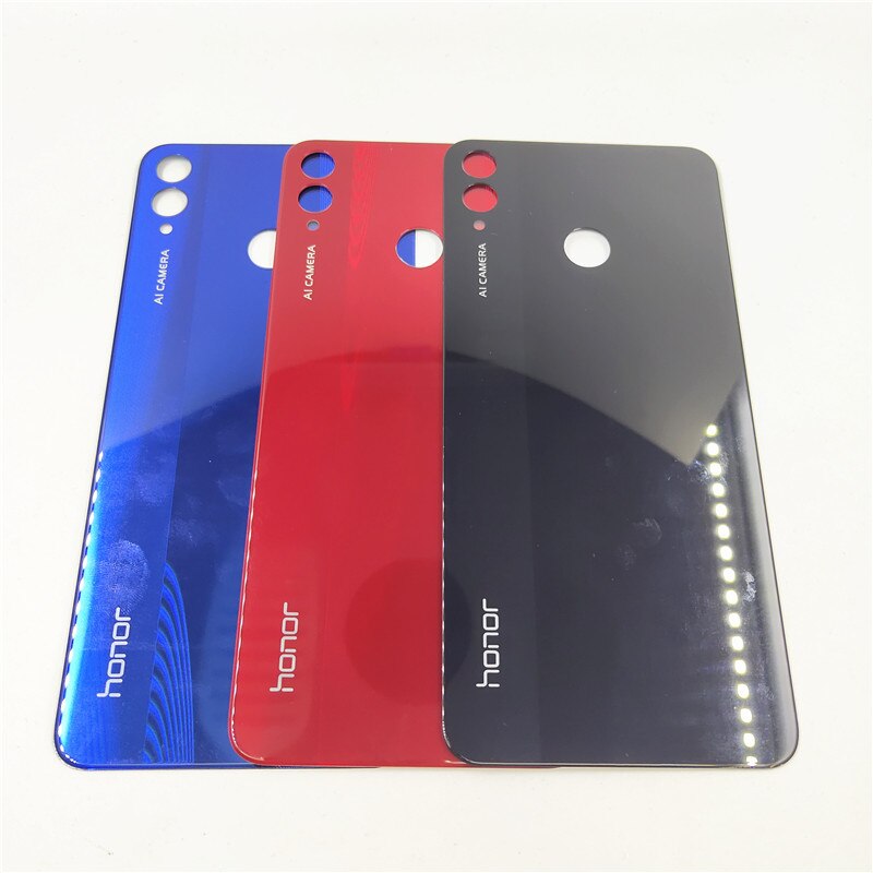 Boîtier de batterie arrière pour Huwei Honor 8X 8 X, panneau en verre avec autocollant adhésif de remplacement