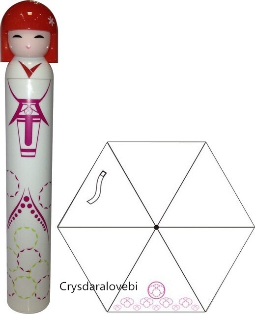Parapluie pliant pour fille, Kimono traditionnel, jolie bouteille japonaise, nouveauté: 10
