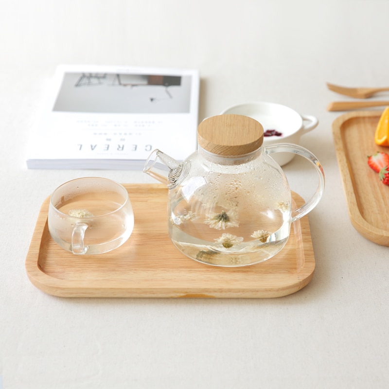 Japan te serveringsbricka trä eftermiddagssnacks tårta serveringsfat desserter ek mat arrangör café kinesiskt teservis tillbehör