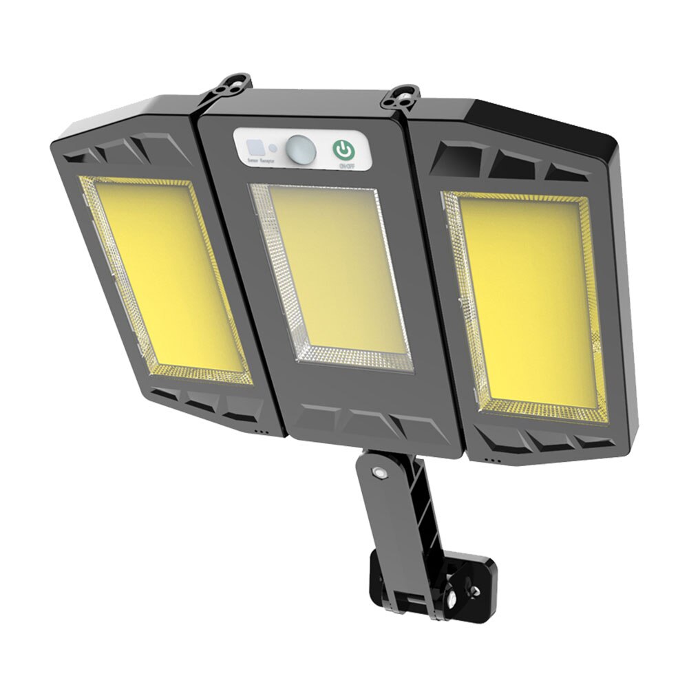 264/384 LED 3 COB Solar Street Lights Outdoor 3 Head Motion Sensor 180 Angle Wide Lighting Waterproof Remote Control Wall Lamp: 3COB